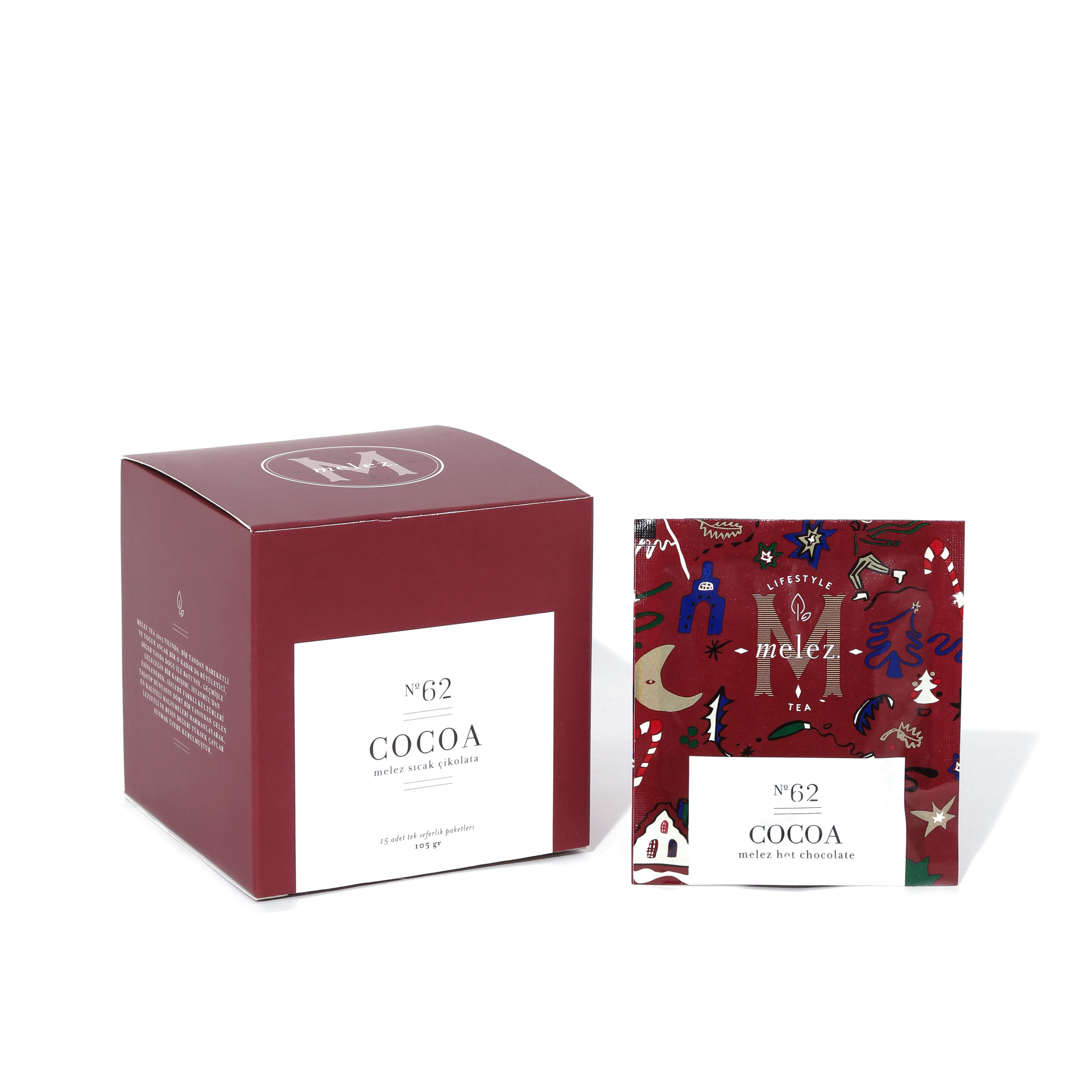 COCOA 15'Lİ ÇAY POŞETİ KUTUSU - MELEZ SICAK ÇİKOLATA