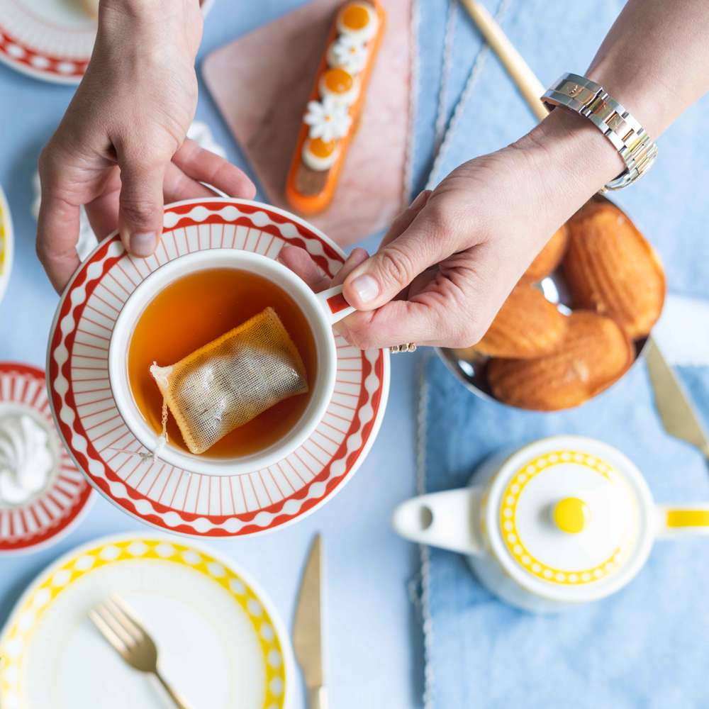 Afternoon Tea Cup & Saucer – Terracotta