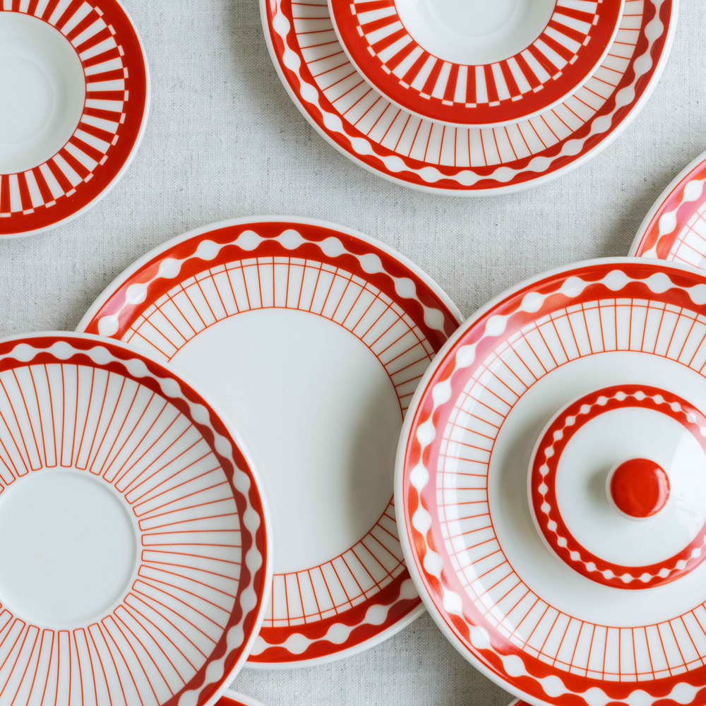 Afternoon Tea Dessert Plate - Terracotta