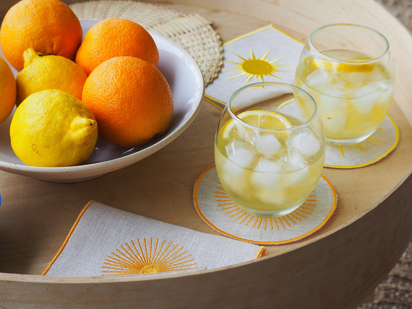 4lü Sunset Bardak Altlığı Seti-Melez Tea