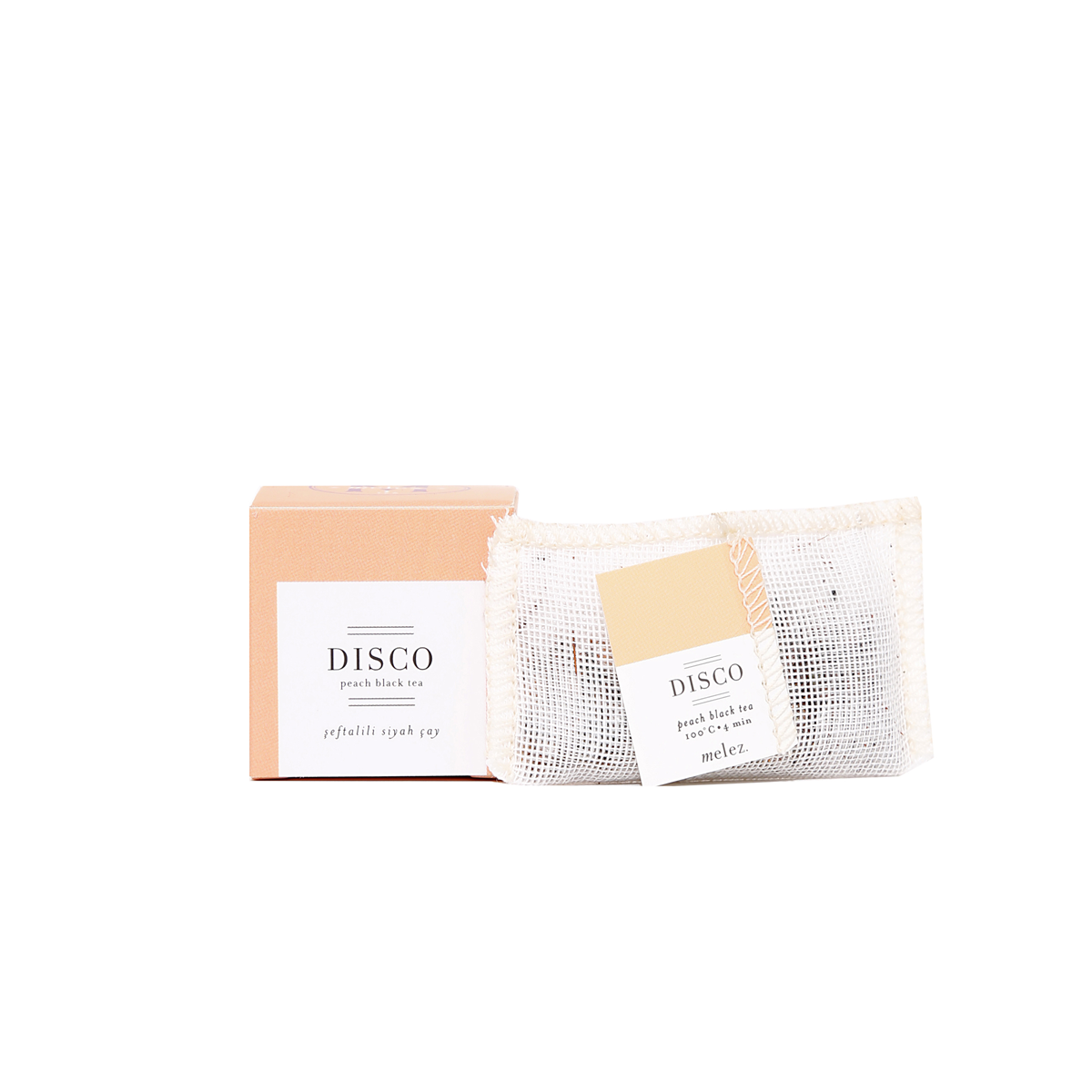 DISCO TEKLİ POŞET ÇAY KUTUSU - ŞEFTALİLİ SİYAH ÇAY