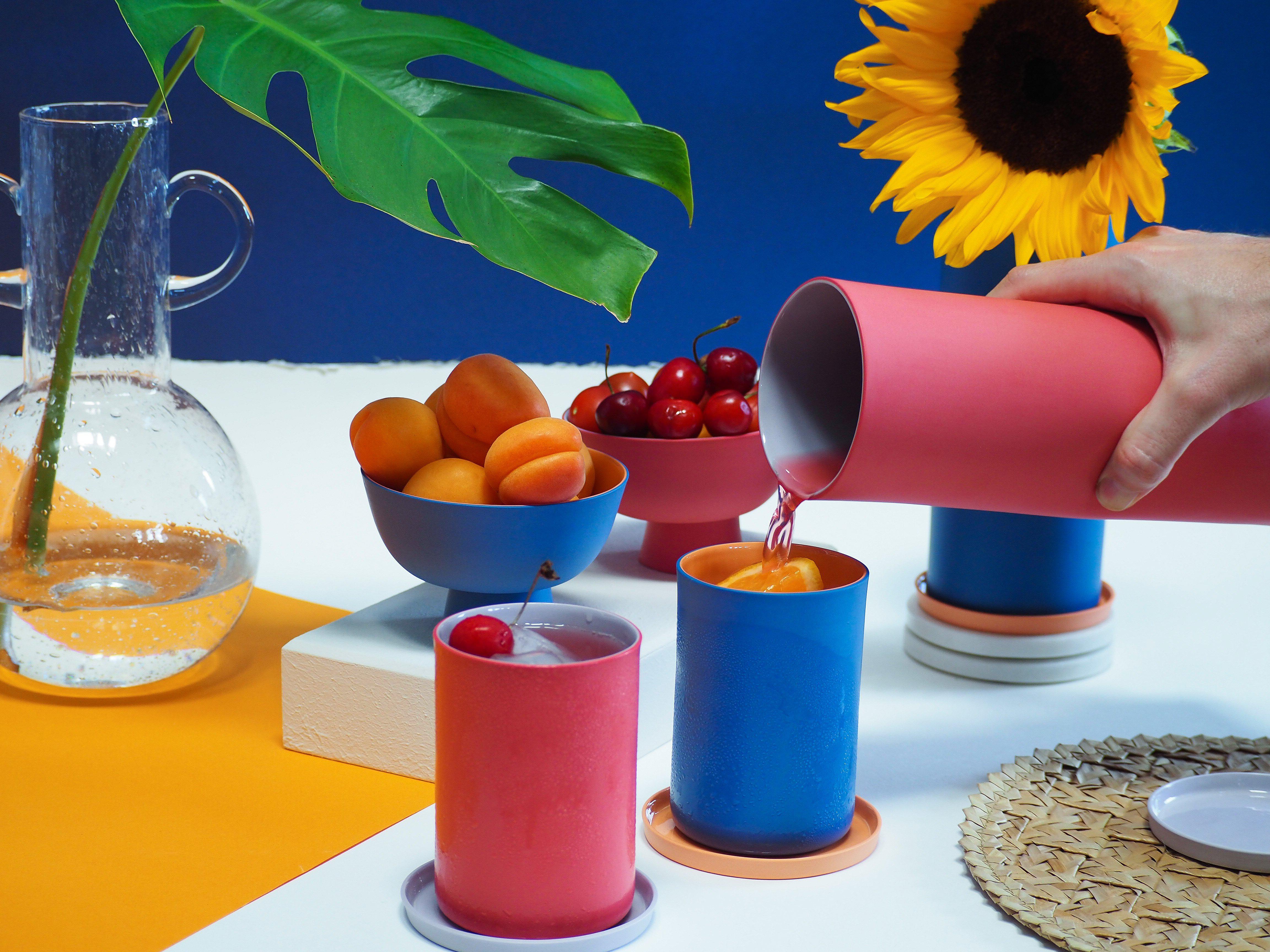 Porselen Bardak - Kiraz/Lila-Melez Tea