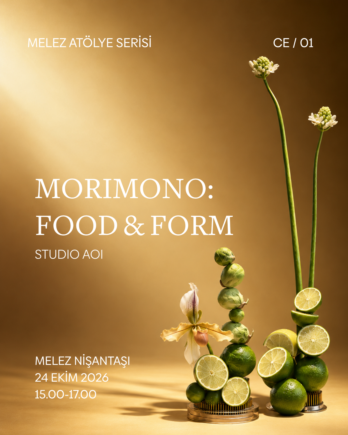 24 Ekim 2026: Studio AOI Ikebana Morimono Atölyesi