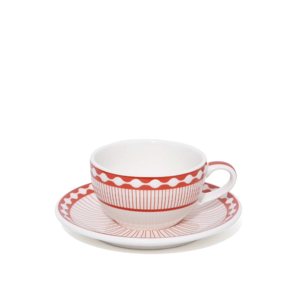 Afternoon Tea Cup & Saucer – Terracotta