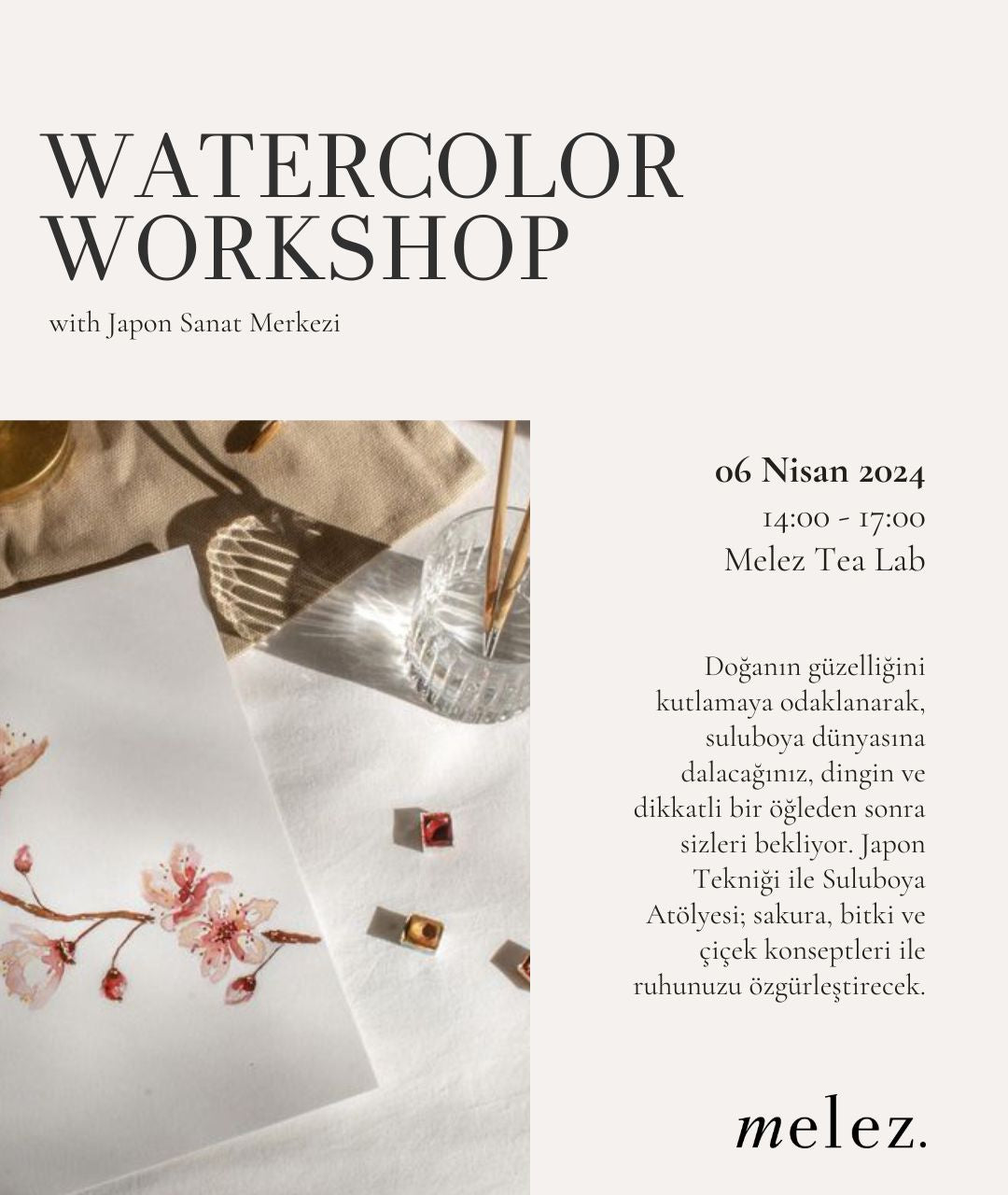 April 6th: Japanese Watercolor Workshop