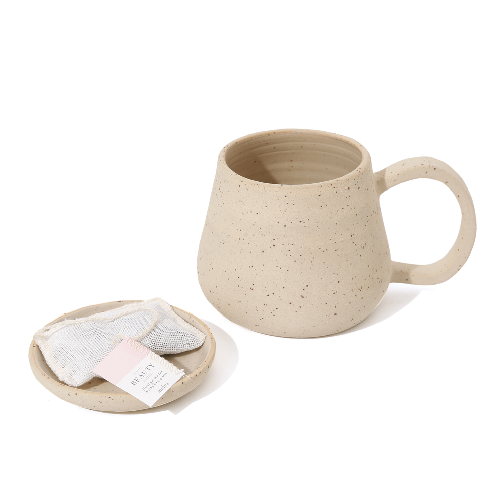 Stoneware Mug with Lid