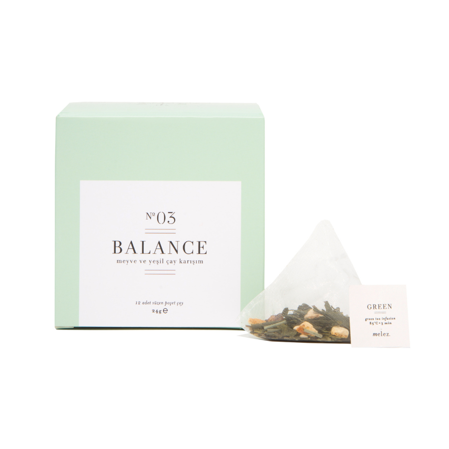 BALANCE 12'Lİ ÇAY POŞETİ KUTUSU - DETOKS YEŞİL ÇAY