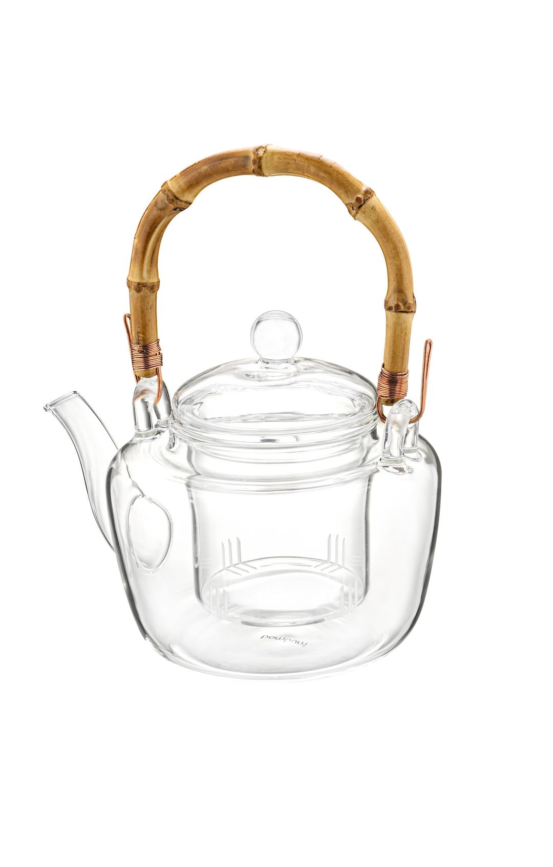 Bamboo Glass Teapot