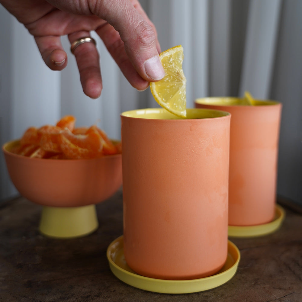 PORCELAIN SMALL BOWL - SUNRISE / ORANGE