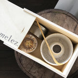 Melez Geleneksel Matcha Seti - Beyaz-Melez Tea