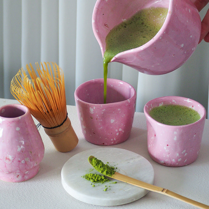 Matcha Fırça Tutacağı (NAOSHI) - Candy Pink-Melez Tea