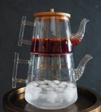Cam Çaydanlık – Iced Tea Demleme-Melez Tea